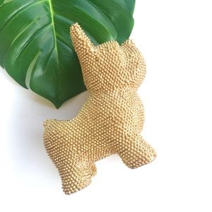 french bulldog candle holder